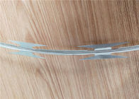 銀製色コイル状かみそりの有刺鉄線、利用できる螺線形の有刺鉄線のサンプル