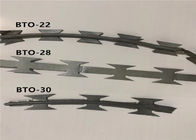 BTO -22のステンレス鋼のかみそりの刃の有刺鉄線は、アコーディオン式かみそりワイヤーを囲います