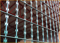 ポリ塩化ビニールによって塗られる電流を通されたBTO 22かみそりの金網の塀の単一のねじれ方法